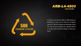 Batería recargable Fenix 26650 4800 mAh (Li-Ion)