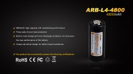 Batería recargable Fenix 26650 4800 mAh (Li-Ion)