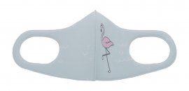 Cortina infantil - flamingo