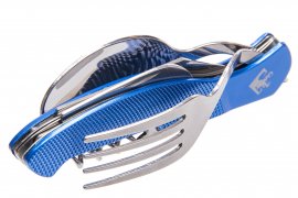 Cubiertos plegables Wildee Camper azul