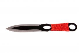 Set de cuchillos arrojadizos Kandar con paracord rojo (82)