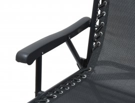 Silla de jardín plegable TERST negra