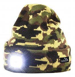 Gorra ARMY con linterna LED recargable por USB