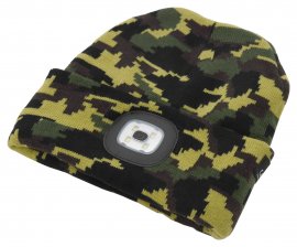 Gorra ARMY con linterna LED recargable por USB