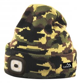 Gorra ARMY con linterna LED recargable por USB