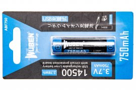Batería Wuben 14500B Li-Ion 750mAh