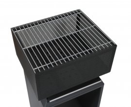 Chimenea CUBE con rejilla 74cm