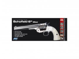 Revólver de aire comprimido ASG Schofield 6" Plata 4,5mm Diabolo