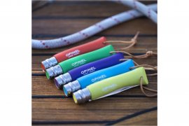 Opinel 7 Inox cuchillo verde con correa