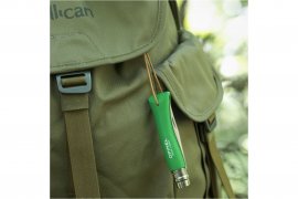 Opinel 7 Inox cuchillo verde con correa