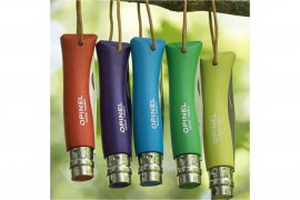 Opinel 7 Inox cuchillo verde con correa