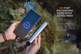 Linterna con Powerbank Fenix E-CP Negra