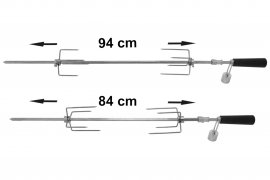 Pincho para asar Cattara UNI 84/94cm 230V