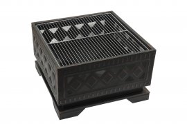 Chimenea CUADRADA cobre patinado con tapa