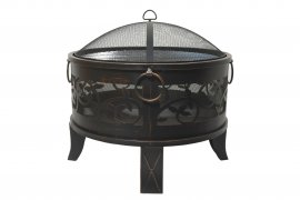 Chimenea SANTORIN de cobre patinado con tapa