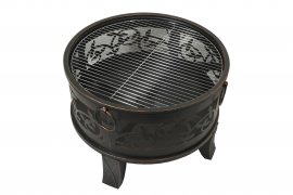 Chimenea SANTORIN de cobre patinado con tapa