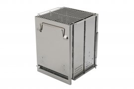Parrilla cocina de leña cubo plegable