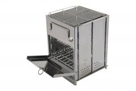 Parrilla cocina de leña cubo plegable