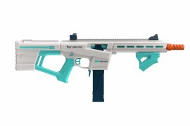 Rifle bláster Game Face Trion para dardos de espuma azul