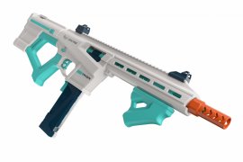 Rifle bláster Game Face Trion para dardos de espuma azul