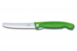 Cuchillo para verduras Victorinox de hoja ondulada Verde