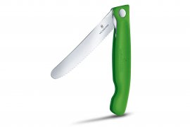 Cuchillo para verduras Victorinox de hoja ondulada Verde