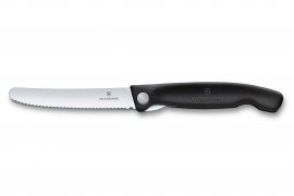 Cuchillo para verduras Victorinox de hoja ondulada Negro