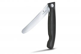 Cuchillo para verduras Victorinox de hoja ondulada Negro