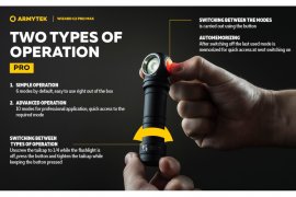 Linterna frontal Armytek Wizard C2 Pro MAX Luz Fría