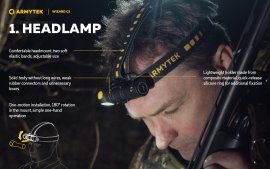 Armytek Wizard C2 Linterna frontal de luz fría
