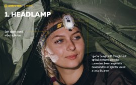 Linterna frontal multifunción Armytek Crystal Green