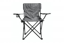 Silla de camping plegable BARI gris