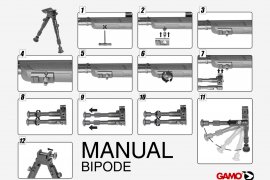 Bípode Gamo 16-18cm