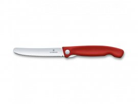 Cuchillo de cierre para verduras Victorinox hoja ondulada Rojo