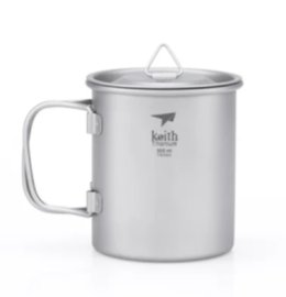 Taza de titanio Keith con tapa 300ml 3