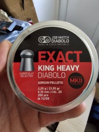Opinión: Balines JSB Exact King Heavy MKII 6,35mm 300uds - 1