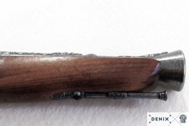 Réplica de pistola de pedernal Blunderbuss, Austria siglo XVIII 4