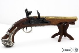Réplica de pistola de chispa del general George Washington, Inglaterra, siglo XVIII 3