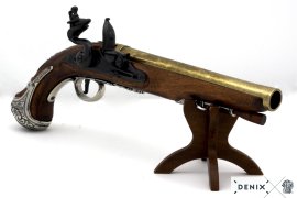 Réplica de pistola de chispa del general George Washington, Inglaterra, siglo XVIII 4