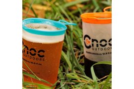 Set de vasos plegables CNOC Curn Collapsible Cups 250 ml (Orange + Blue) 3