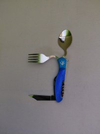Opinión: Cubertería plegable Wildee Camper azul - 1