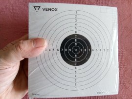 Opinión: Dianas para carabina de aire Venox 14x14 100 uds - 1