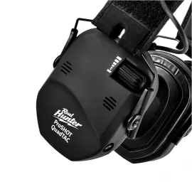 Protectores auditivos electrónicos de tiro RealHunter Active ProSHOT QuadTAC negros 2