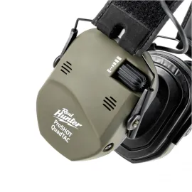 Protectores auditivos activos para tiro RealHunter Active ProSHOT QuadTAC verde oliva 2