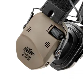 Protectores auditivos activos de tiro RealHunter Active ProSHOT QuadTAC FDE 2