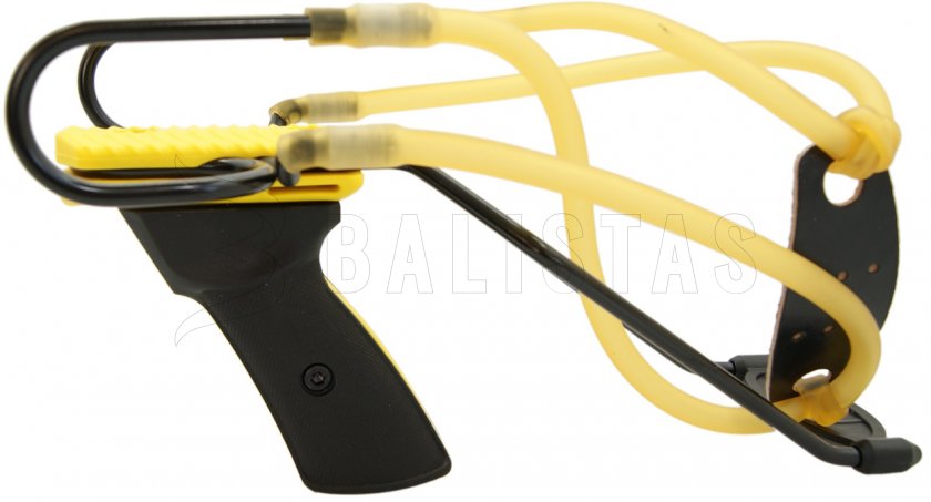 Tirachinas Megaline Alpha 2 goma doble - amarillo