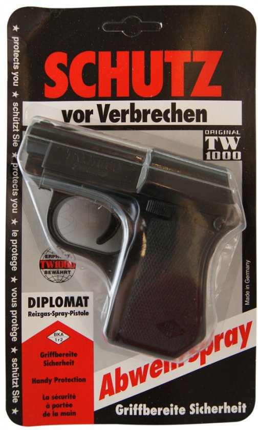 Spray de defensa TW1000 CS Pistola de niebla Diplomat 20ml