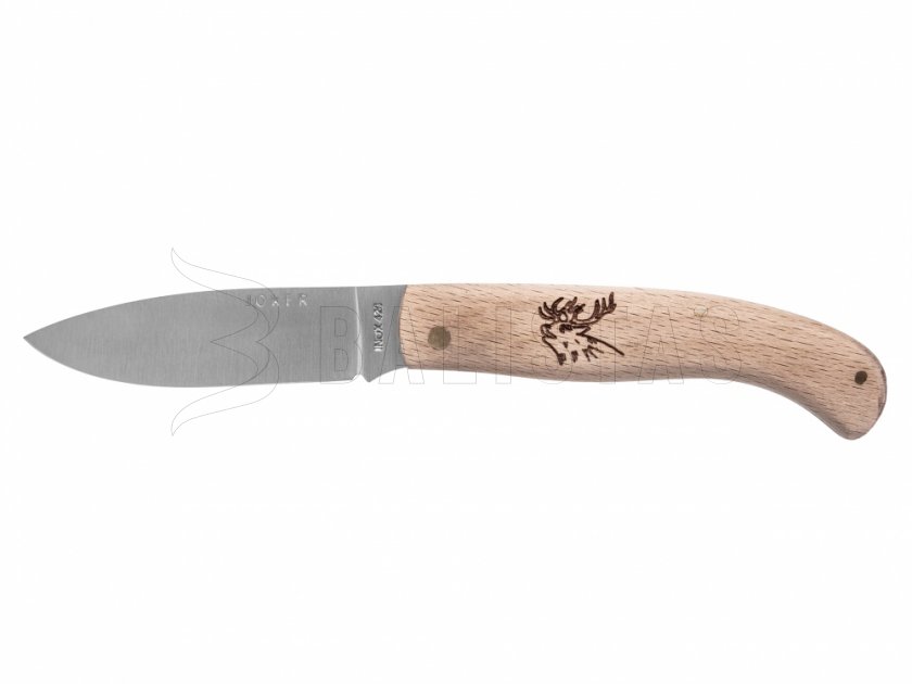 Cuchillo Joker NH78-2 madera motivo ciervo 8 cm