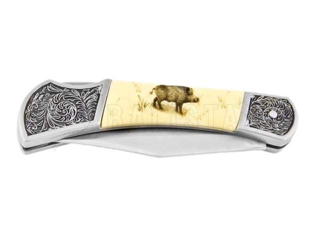Cuchillo Joker Cierre JKR114 jabalí motivo