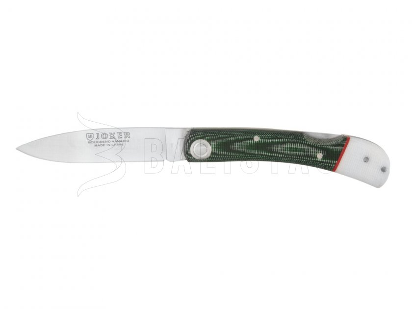 Cuchillo Joker cierre verde-blanco